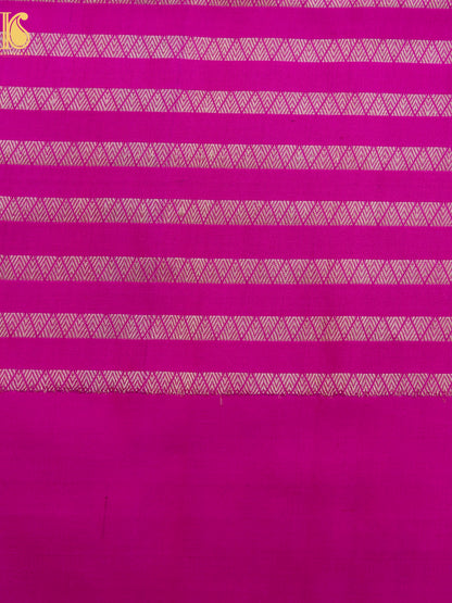 Handloom Banarasi Katan Silk Zari Tanchoi Saree