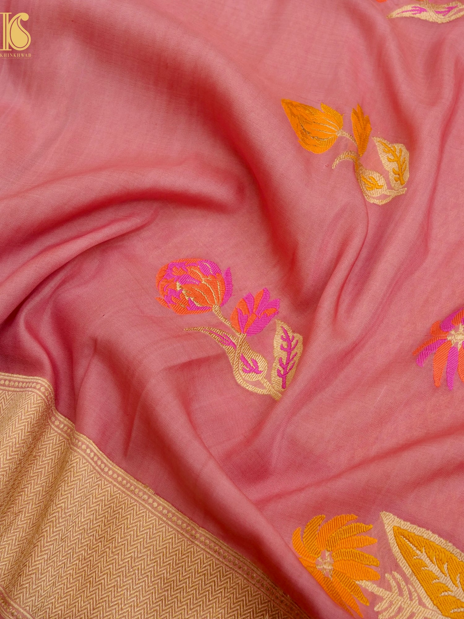 Handloom Banarasi Crepe Silk Saree