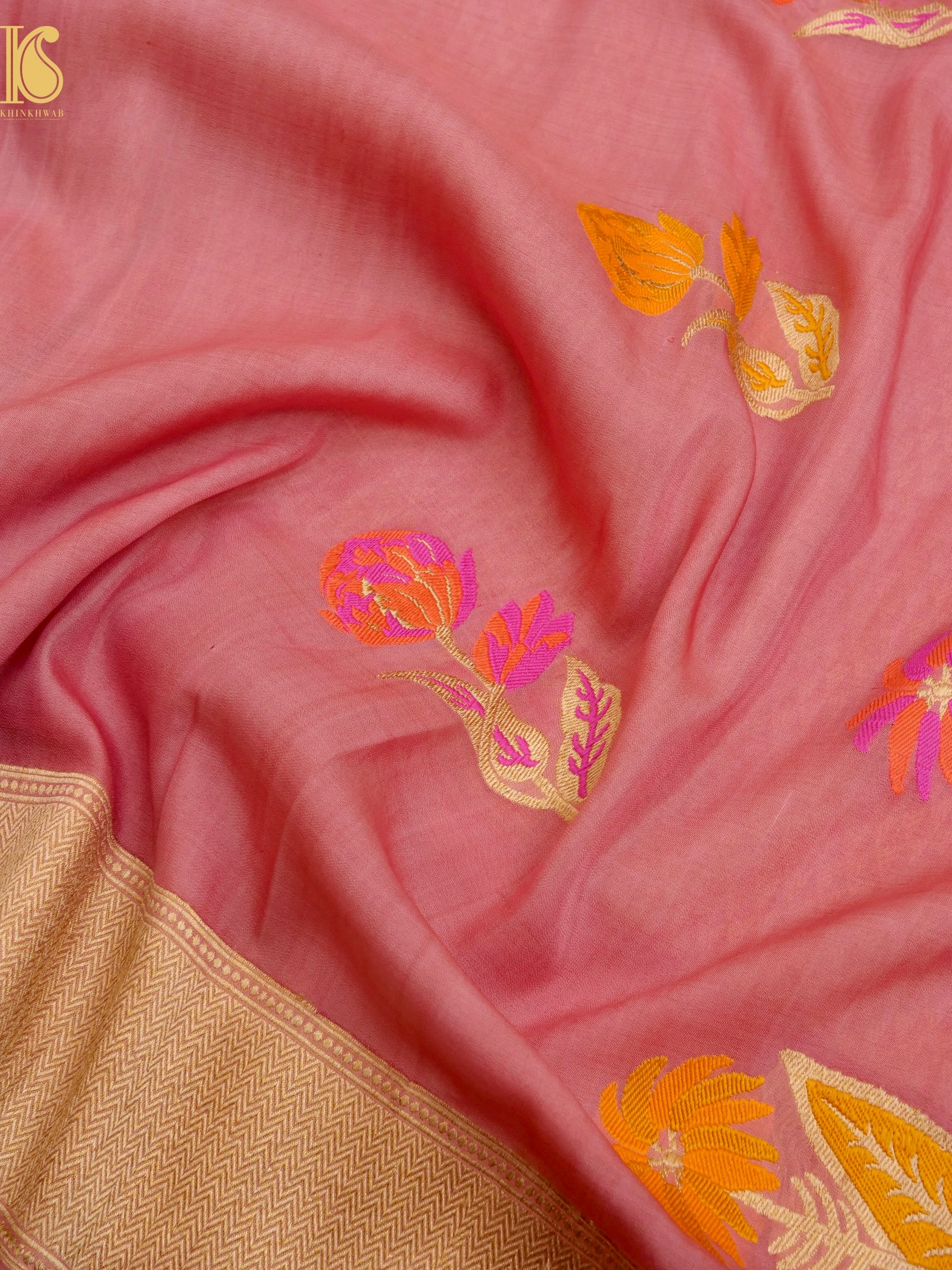 Handloom Banarasi Crepe Silk Saree