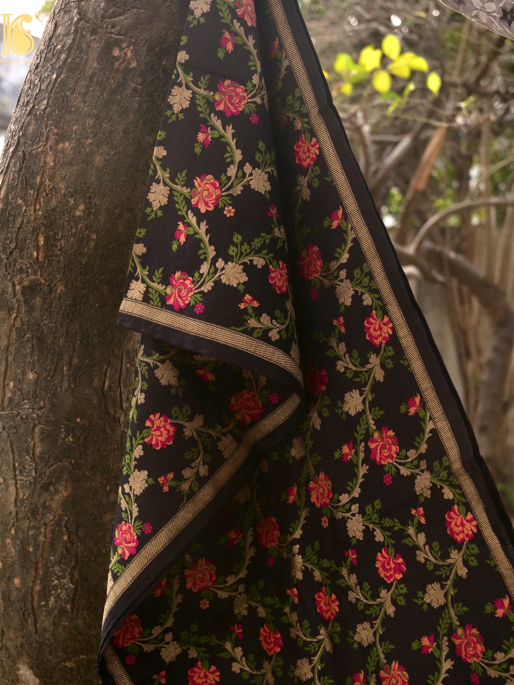 Pure Chiniya Silk Banarasi Woven Stole