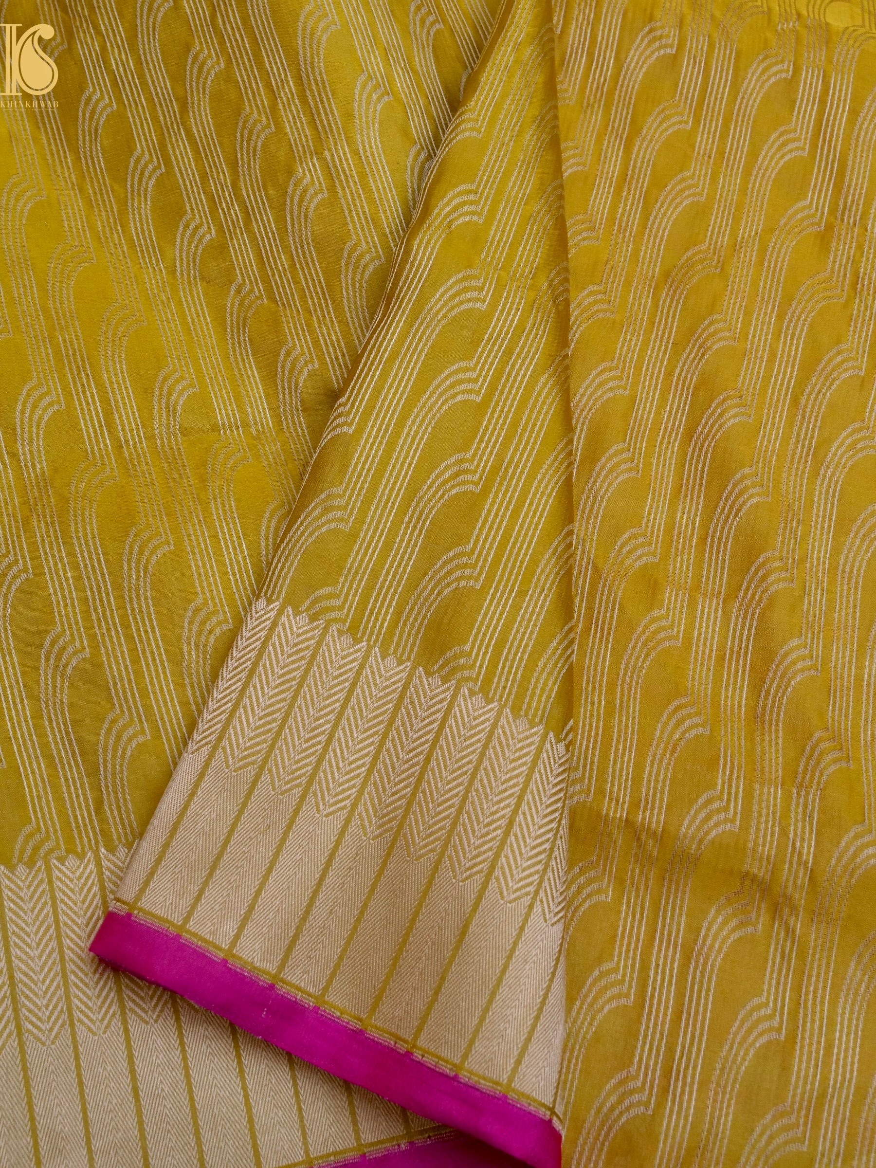 Handloom Banarasi Katan Silk Zari Tanchoi Saree