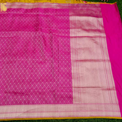 Handwoven Pure Katan Satin Silk Tanchoi Banarasi Saree