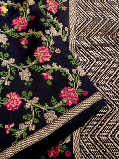 Pure Chiniya Silk Banarasi Woven Stole