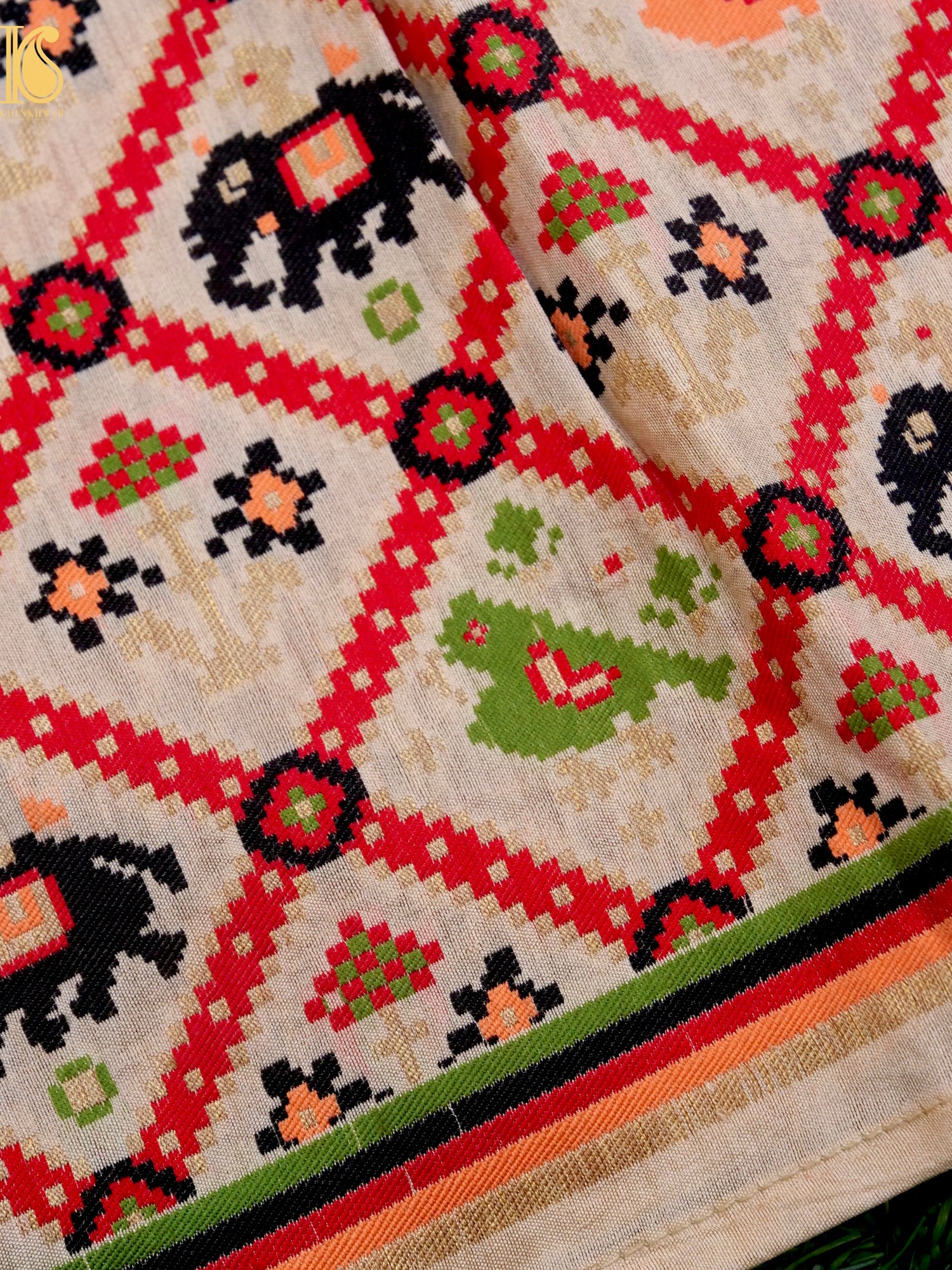 Pure Chiniya Silk Banarasi Woven Stole