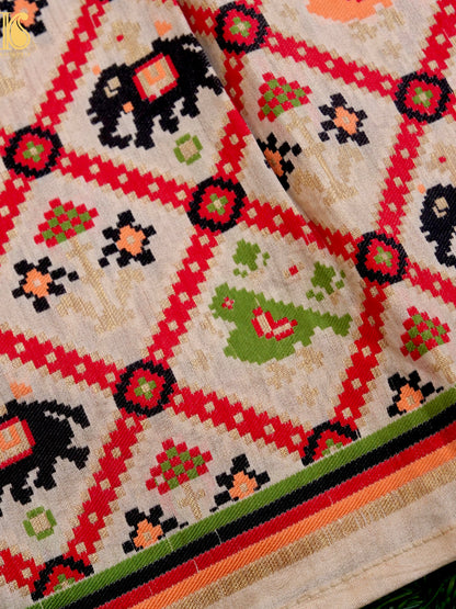 Pure Chiniya Silk Banarasi Woven Stole