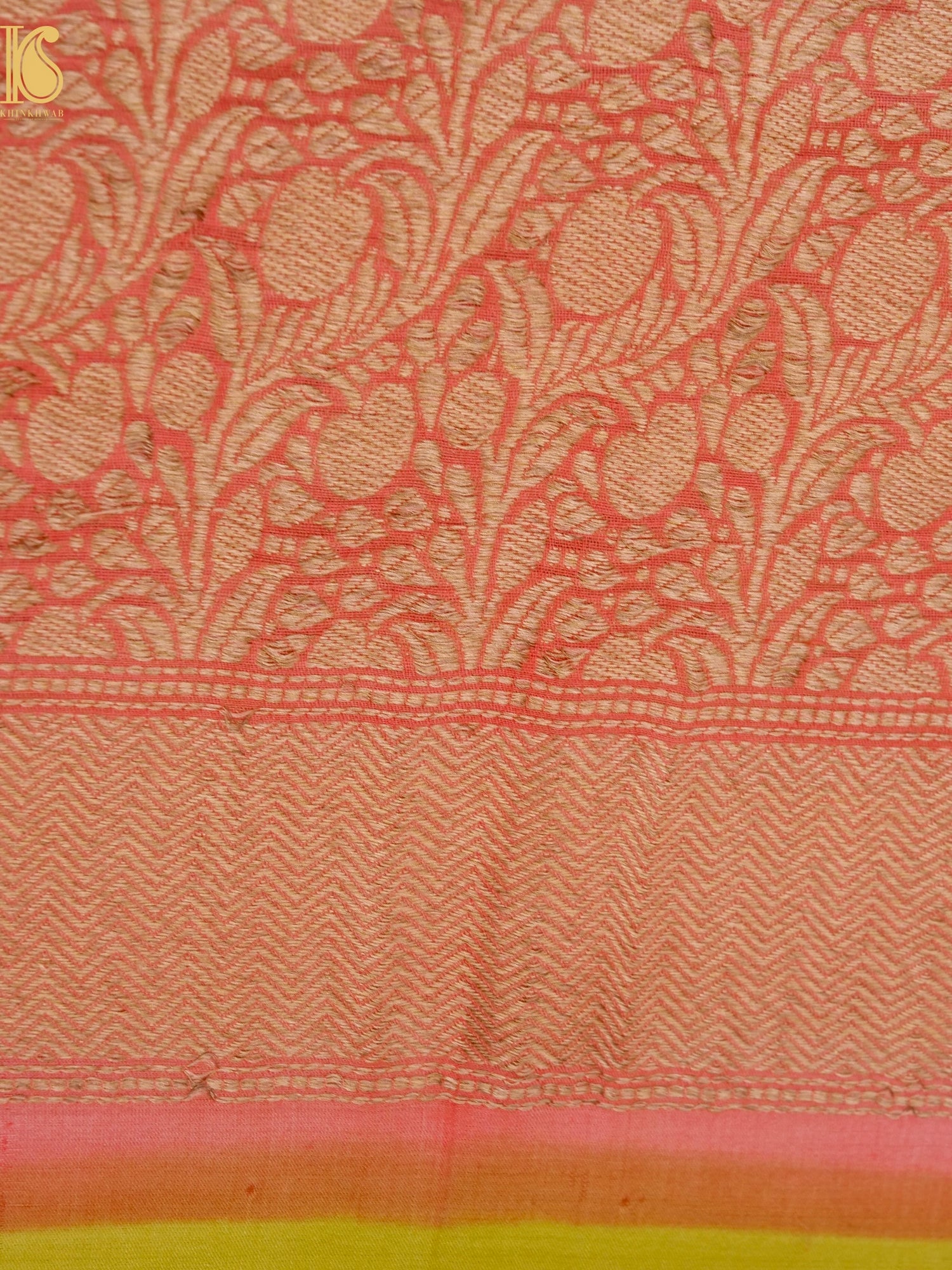 Handloom Banarasi Gajji Silk Meenakari Booti Saree