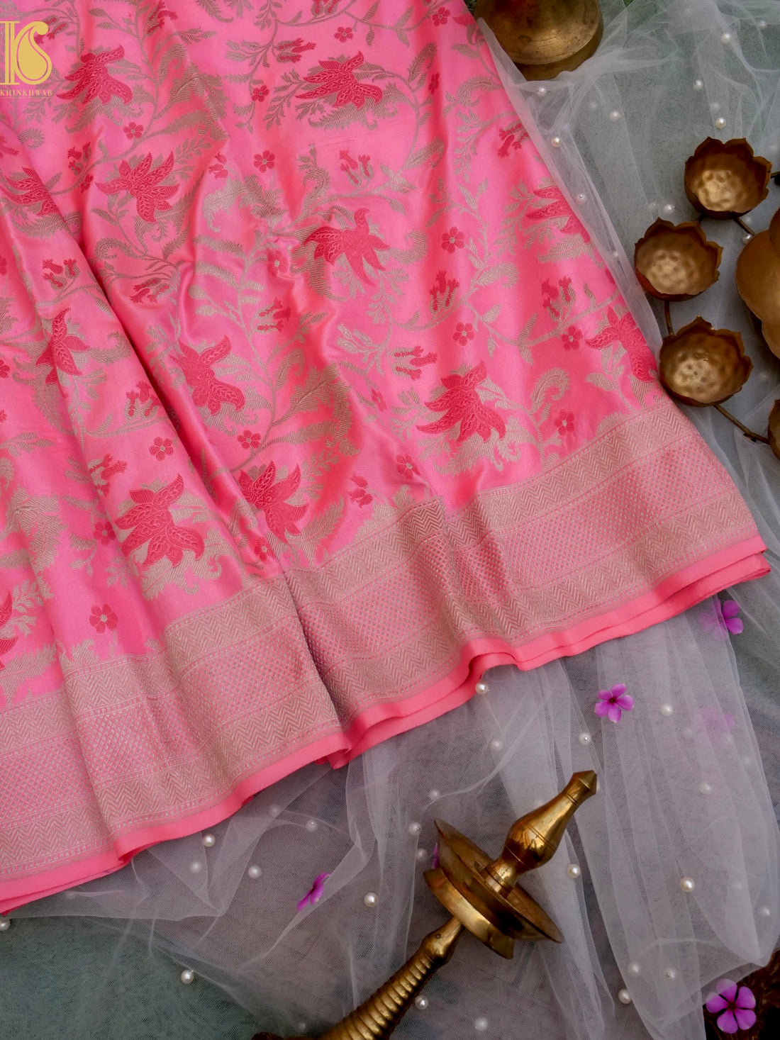 Handloom Banarasi Katan Silk Ektara Saree