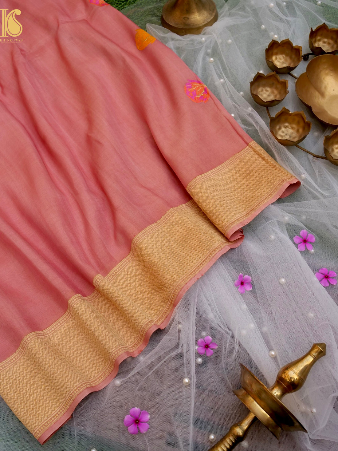 Handloom Banarasi Crepe Silk Saree