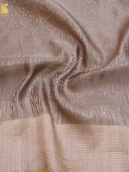 Handwoven Pure Katan Satin Silk Tanchoi Banarasi Saree