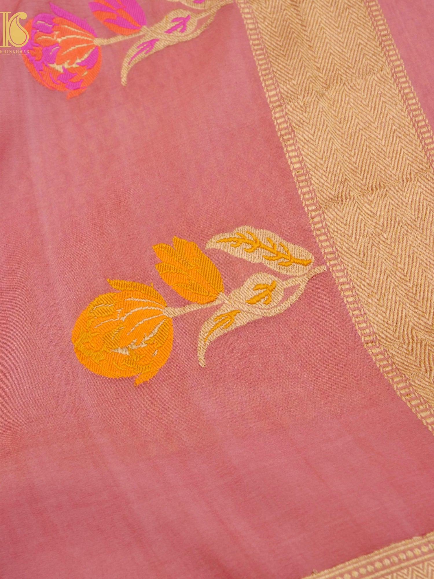 Handloom Banarasi Crepe Silk Saree