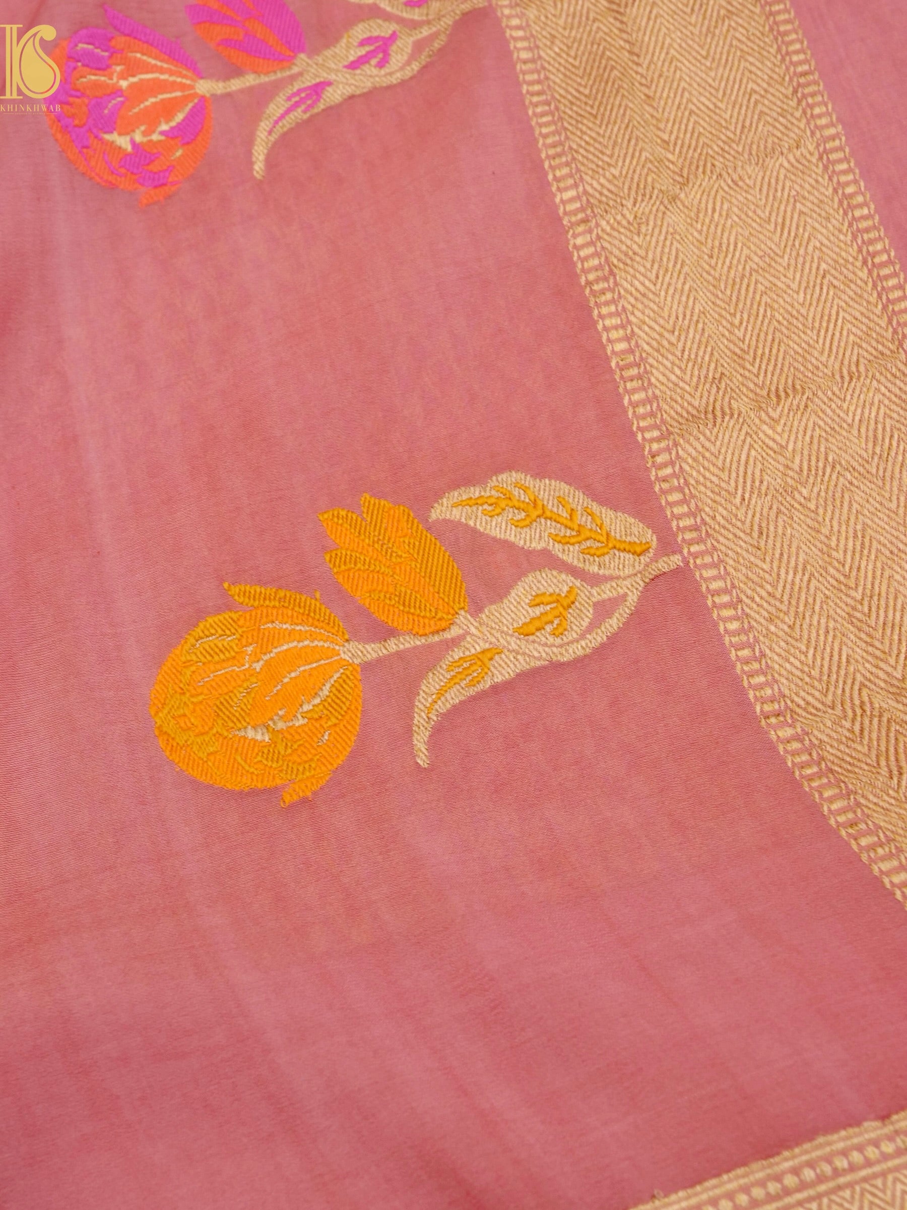 Handloom Banarasi Crepe Silk Saree