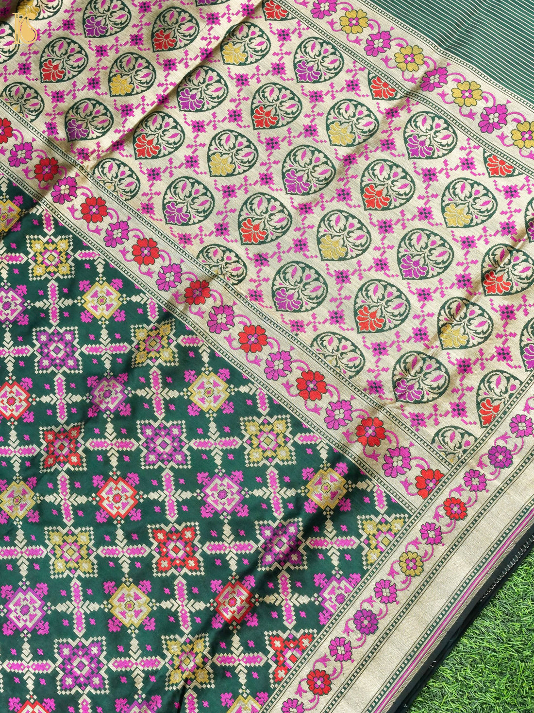Handwoven Banarasi Katan Silk Patola Saree