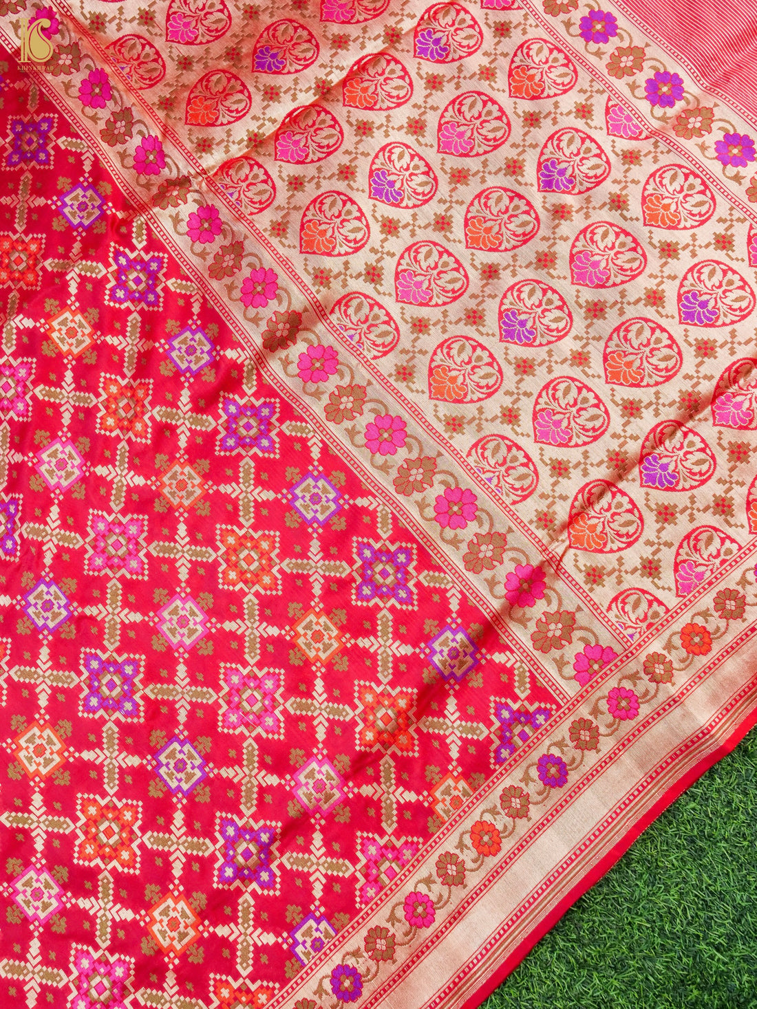 Handwoven Banarasi Katan Silk Patola Saree