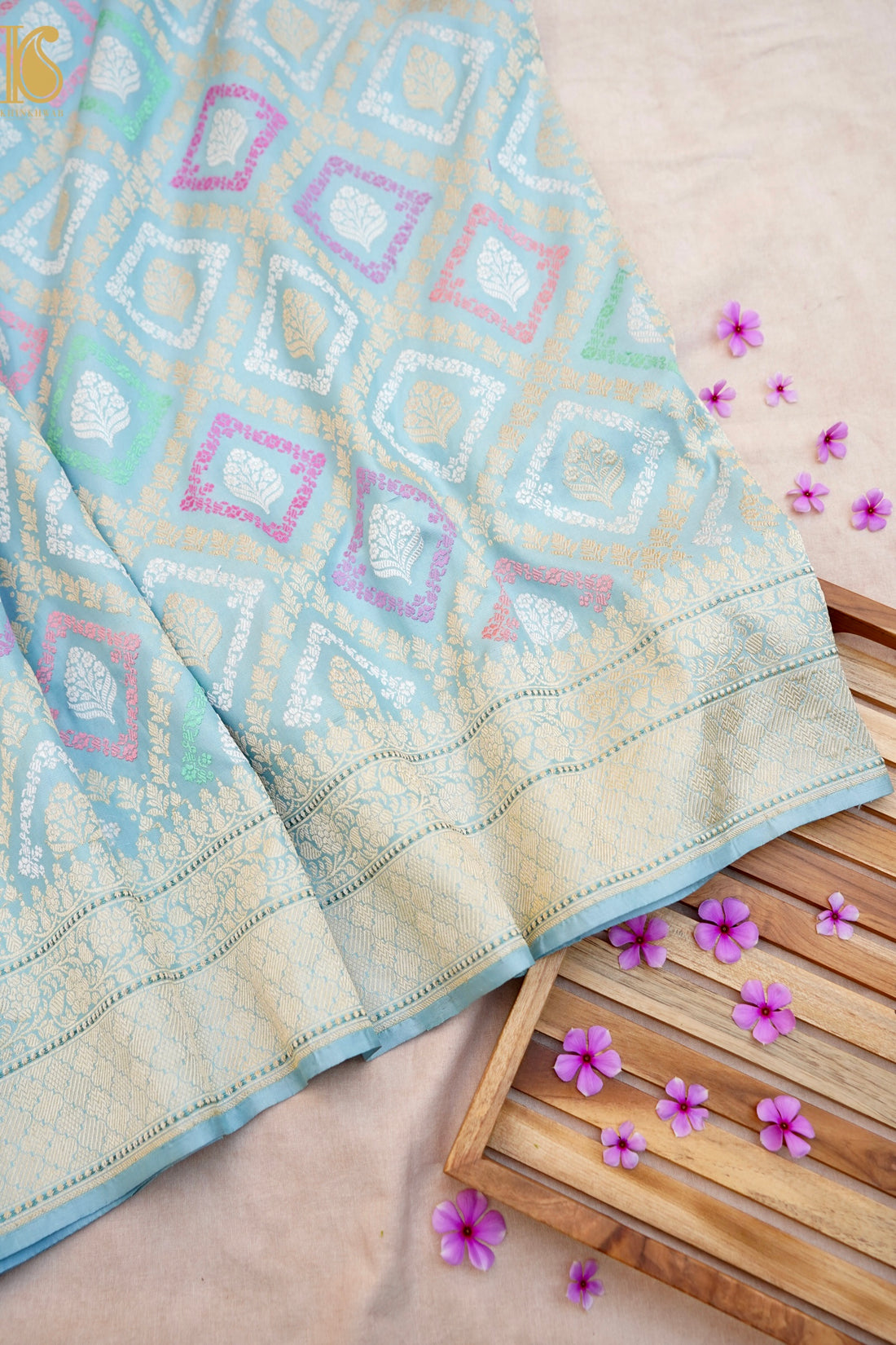 Handloom Banarasi Pure Katan Silk Kadwa Saree