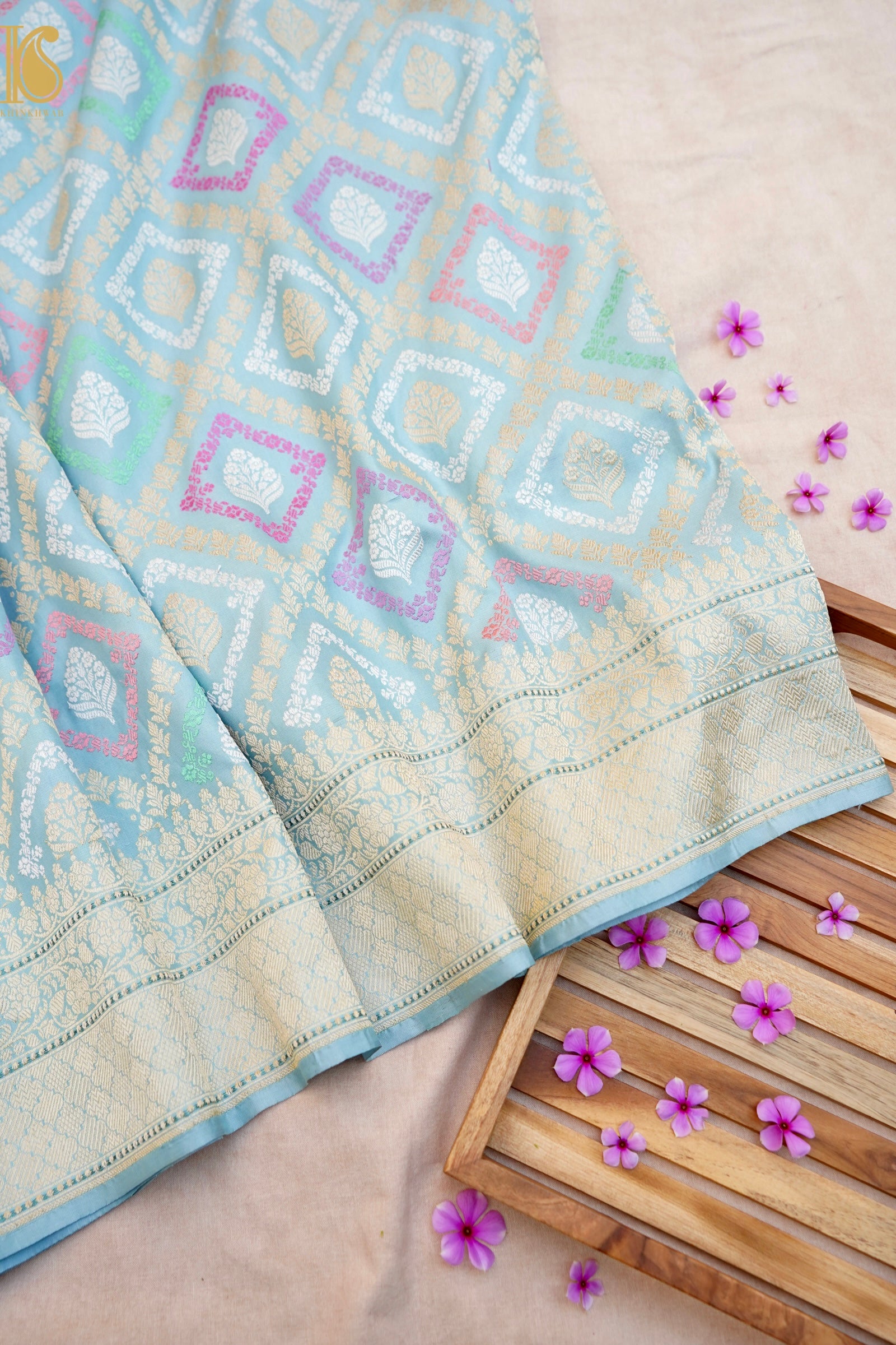 Handloom Banarasi Pure Katan Silk Kadwa Saree