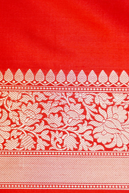 Handloom Banarasi Kadwa Rangkat Katan Silk Saree