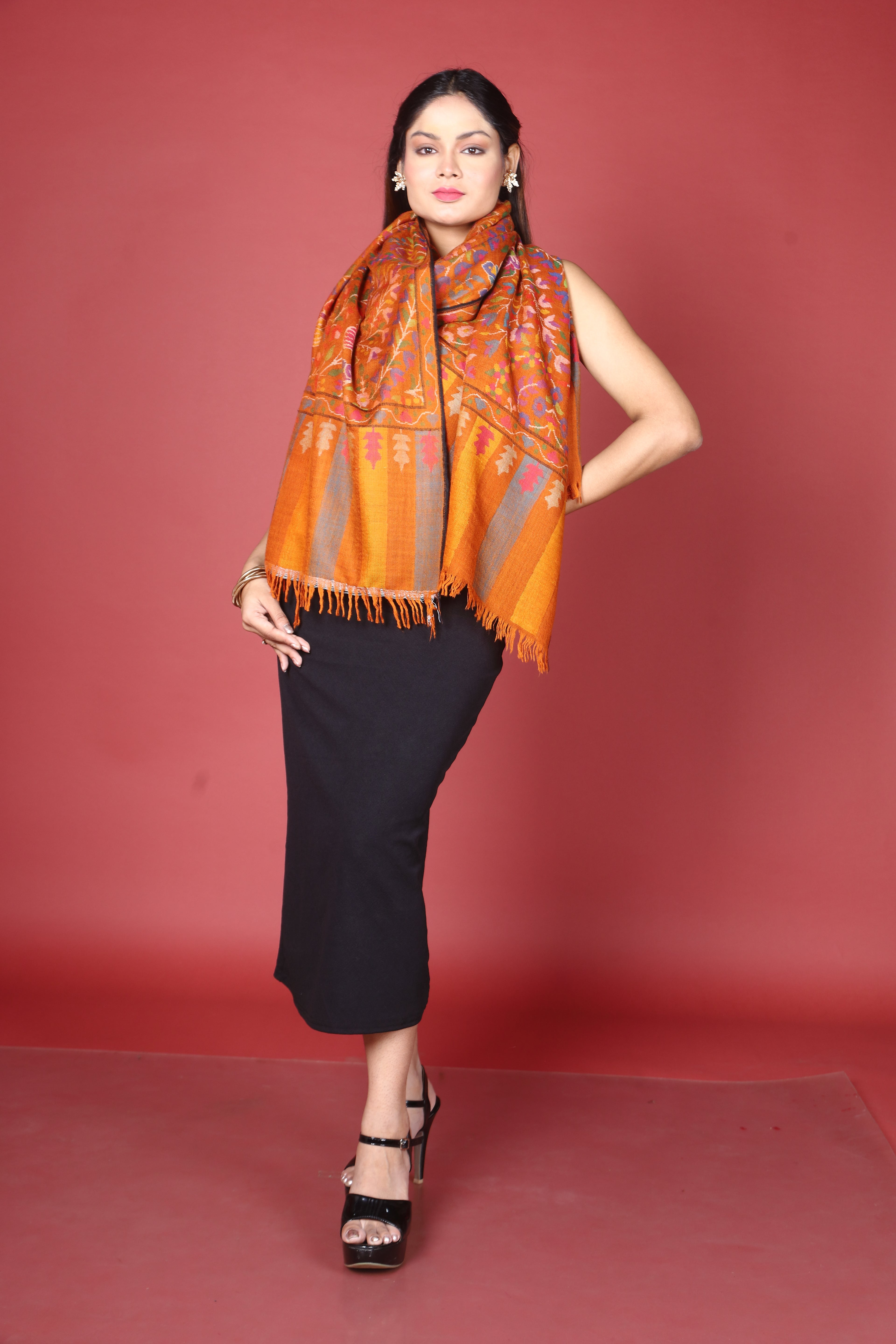 Pure Pashmina Handwoven Kani Kashmir Shawl