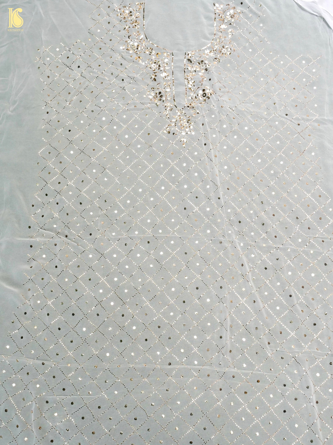 Viscose Georgette Suit Set with Mukaish Work