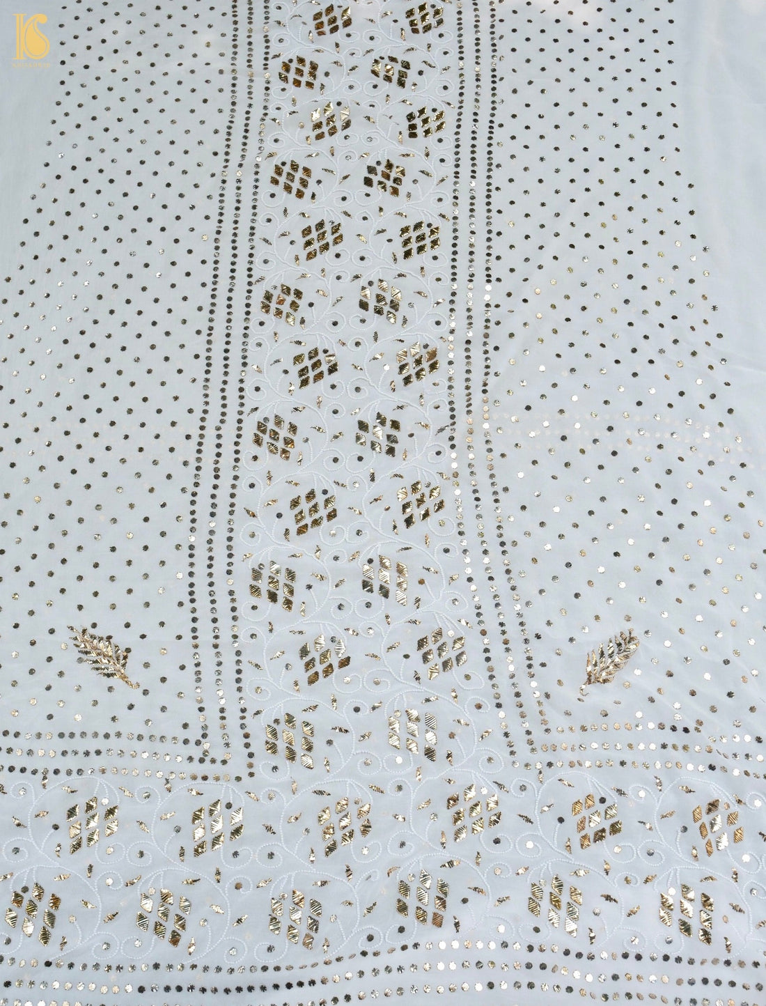 Viscose Georgette Suit Set with Mukaish & Pearl Work