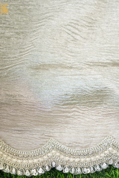 Banarasi Crush Tissue Silk Saree with Border