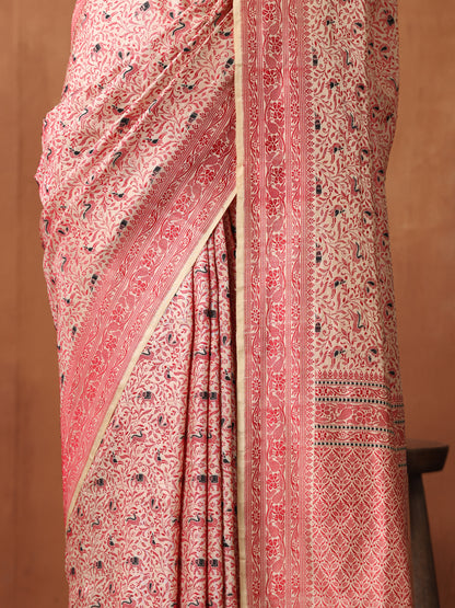 Handloom Banarasi Resham Shikargah Saree