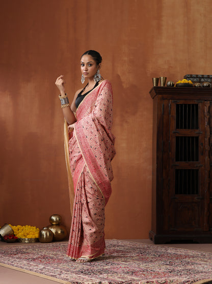 Handloom Banarasi Resham Shikargah Saree