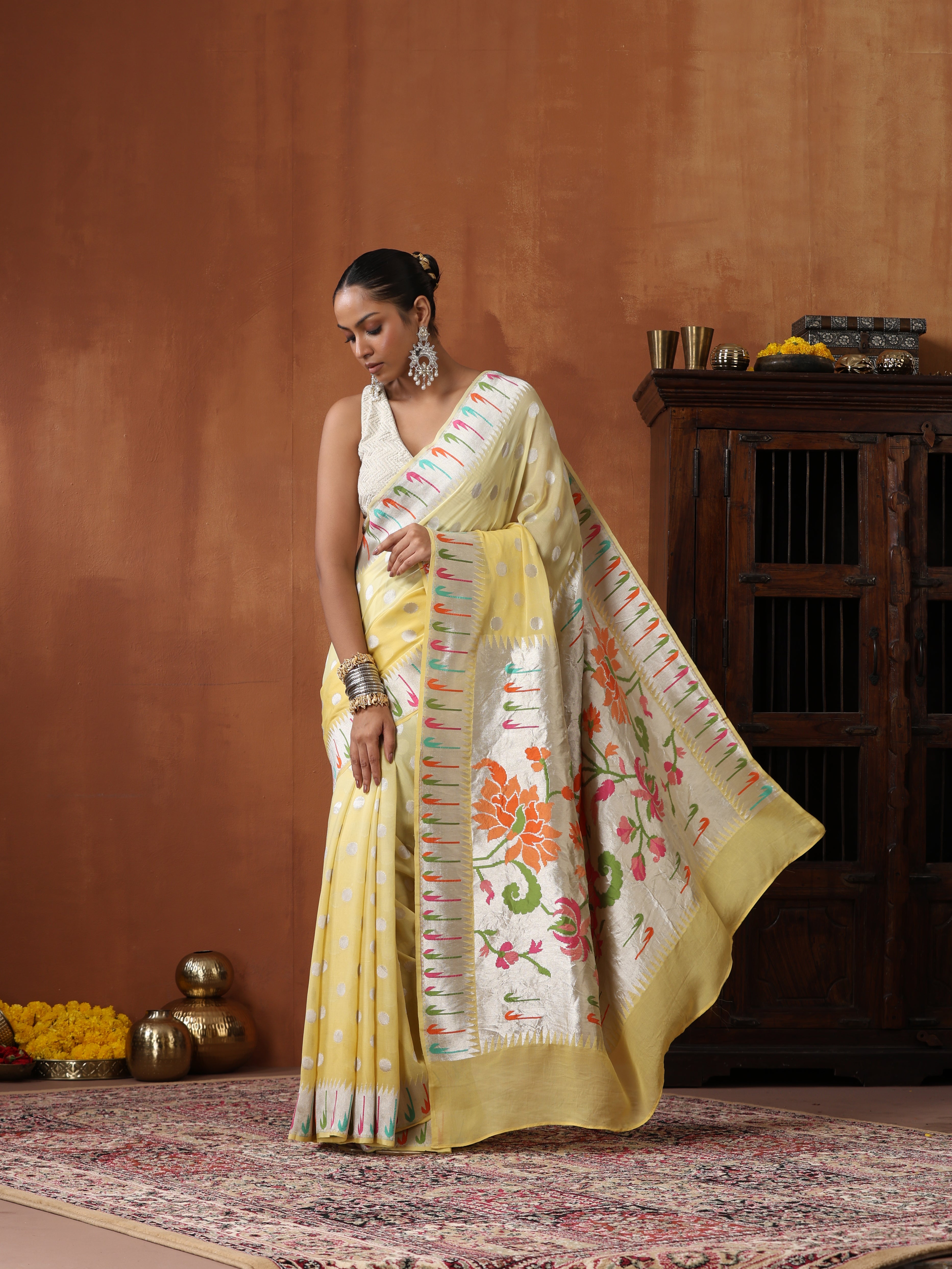 Banarasi Georgette Silk Muniya Saree