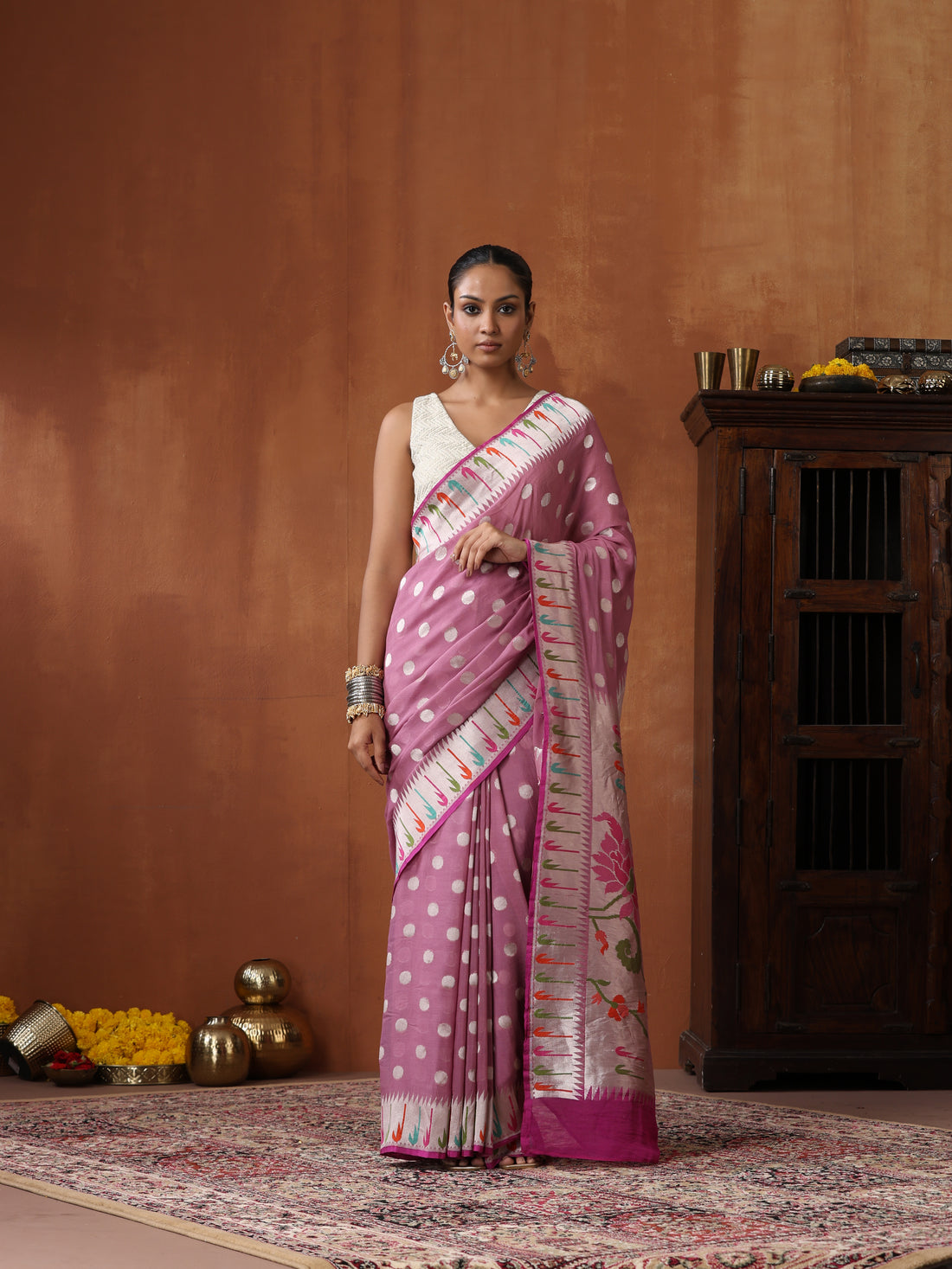 Banarasi Georgette Silk Muniya saree