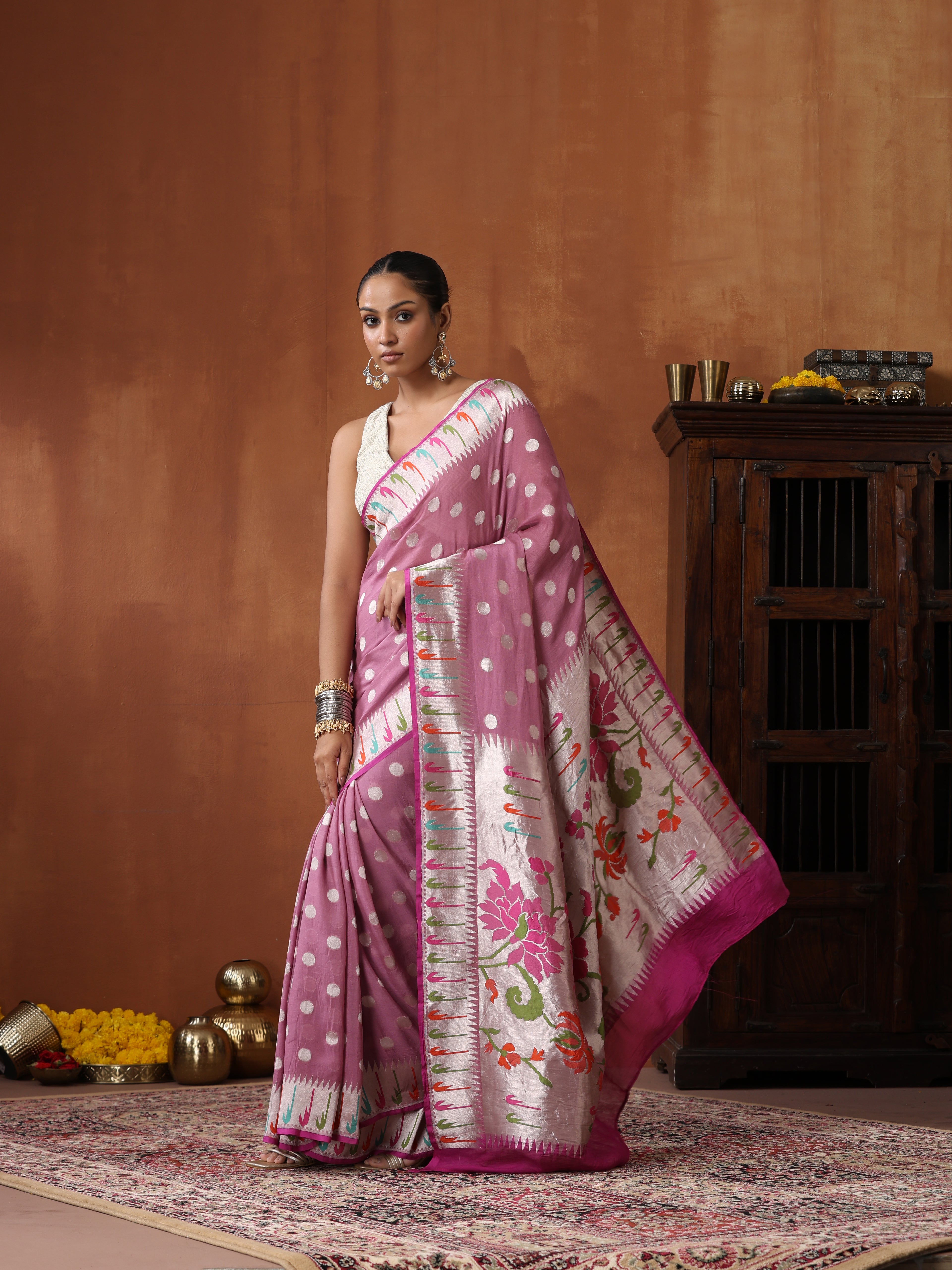 Banarasi Georgette Silk Muniya saree