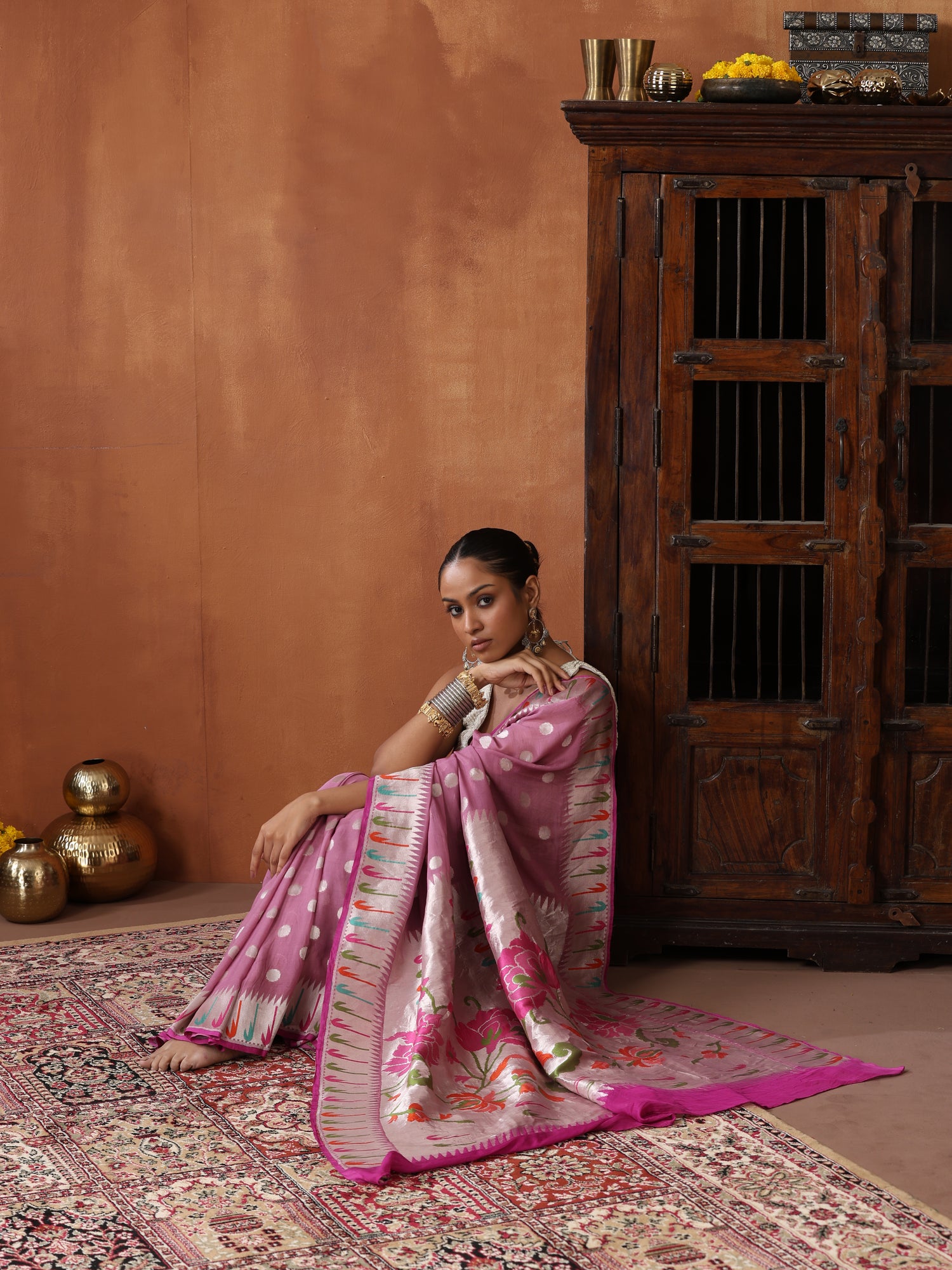 Banarasi Georgette Silk Muniya saree