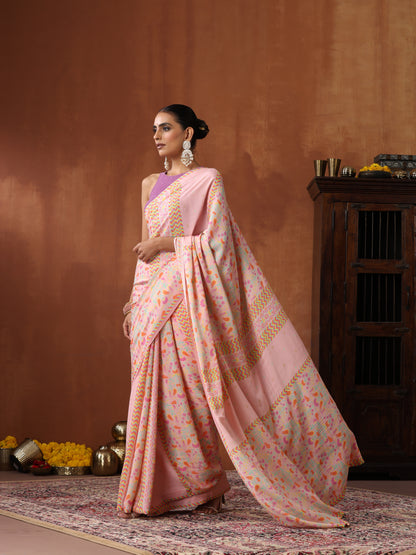 Georgette Silk Turkish Print Lale Saree