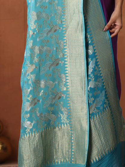 Banarasi Georgette Birds Dupatta