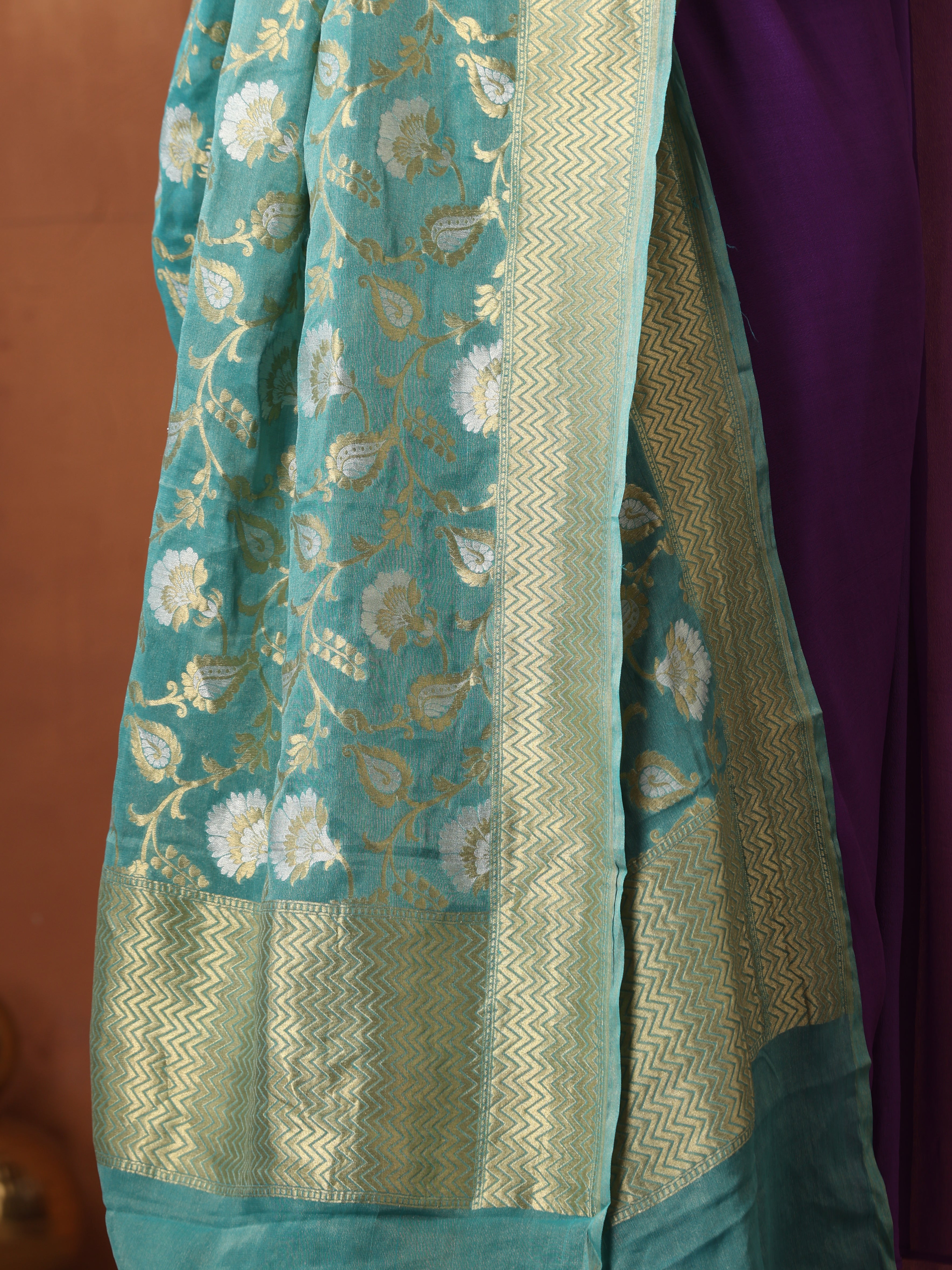 Banarasi Georgette by Tissue Jaal Dupatta