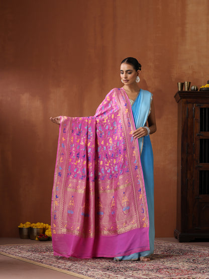 Georgette Shikargah Banarasi Dupatta