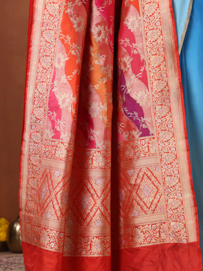 Handloom Banarasi Rangkat Silk Dupatta