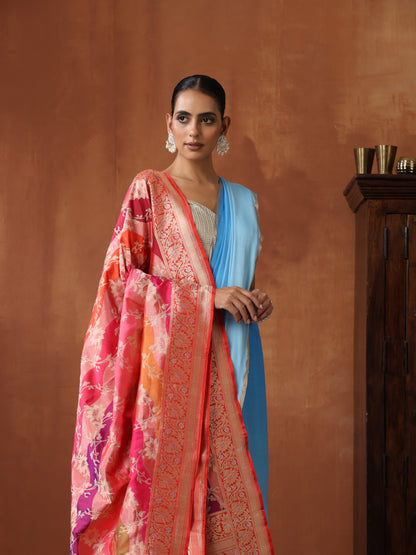 Handloom Banarasi Rangkat Silk Dupatta