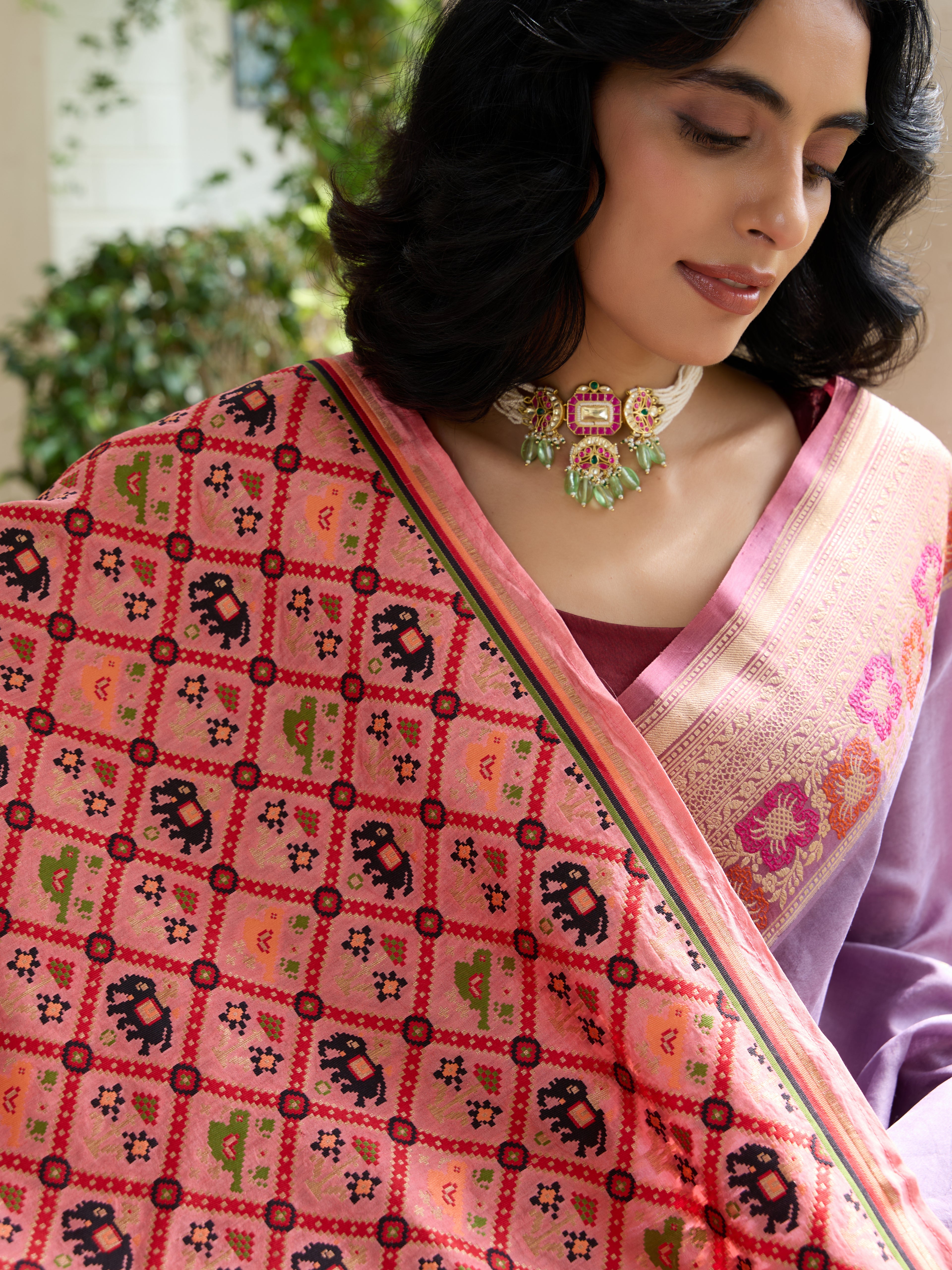 Pure Chiniya Silk Banarasi Woven Stole