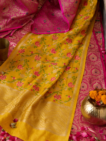 Pure Chiniya Silk Banarasi Woven Stole