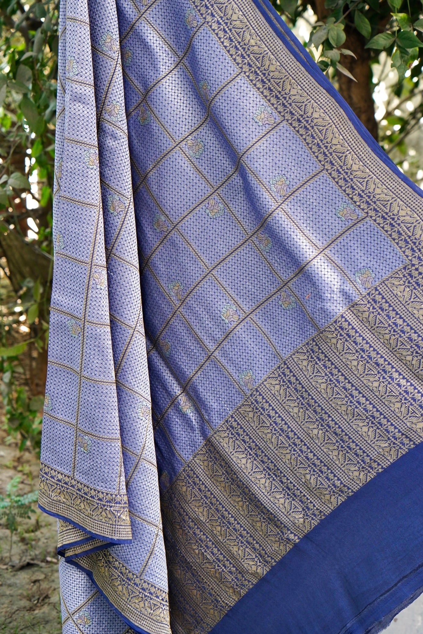 Moonga Silk Square Banarasi Dupatta