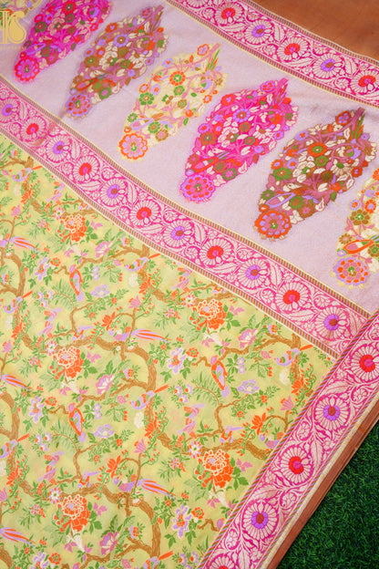 Moonga Silk Meenakari Banarasi Dupatta