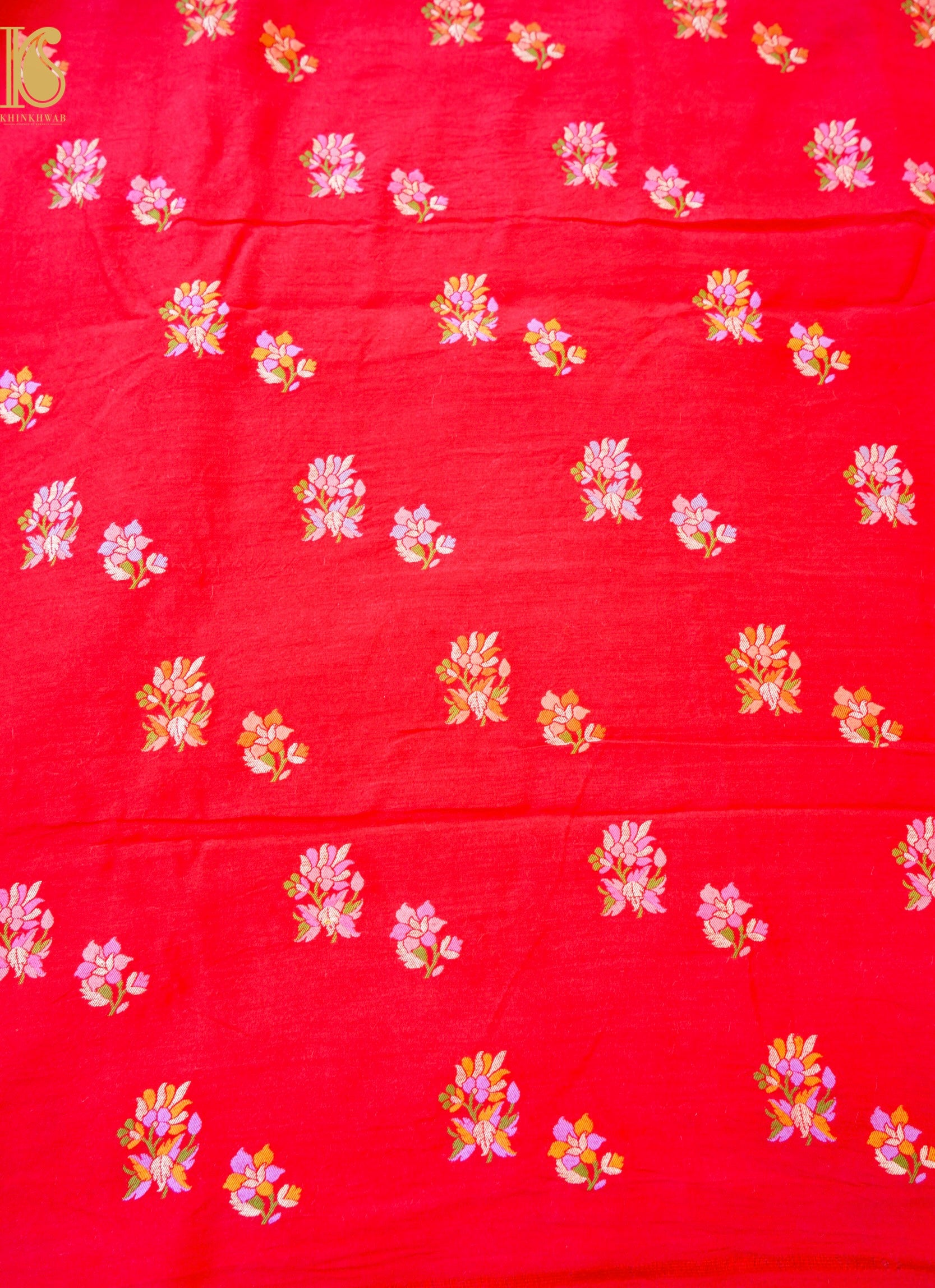 Pure Moonga Silk Handloom Banarasi Fabric