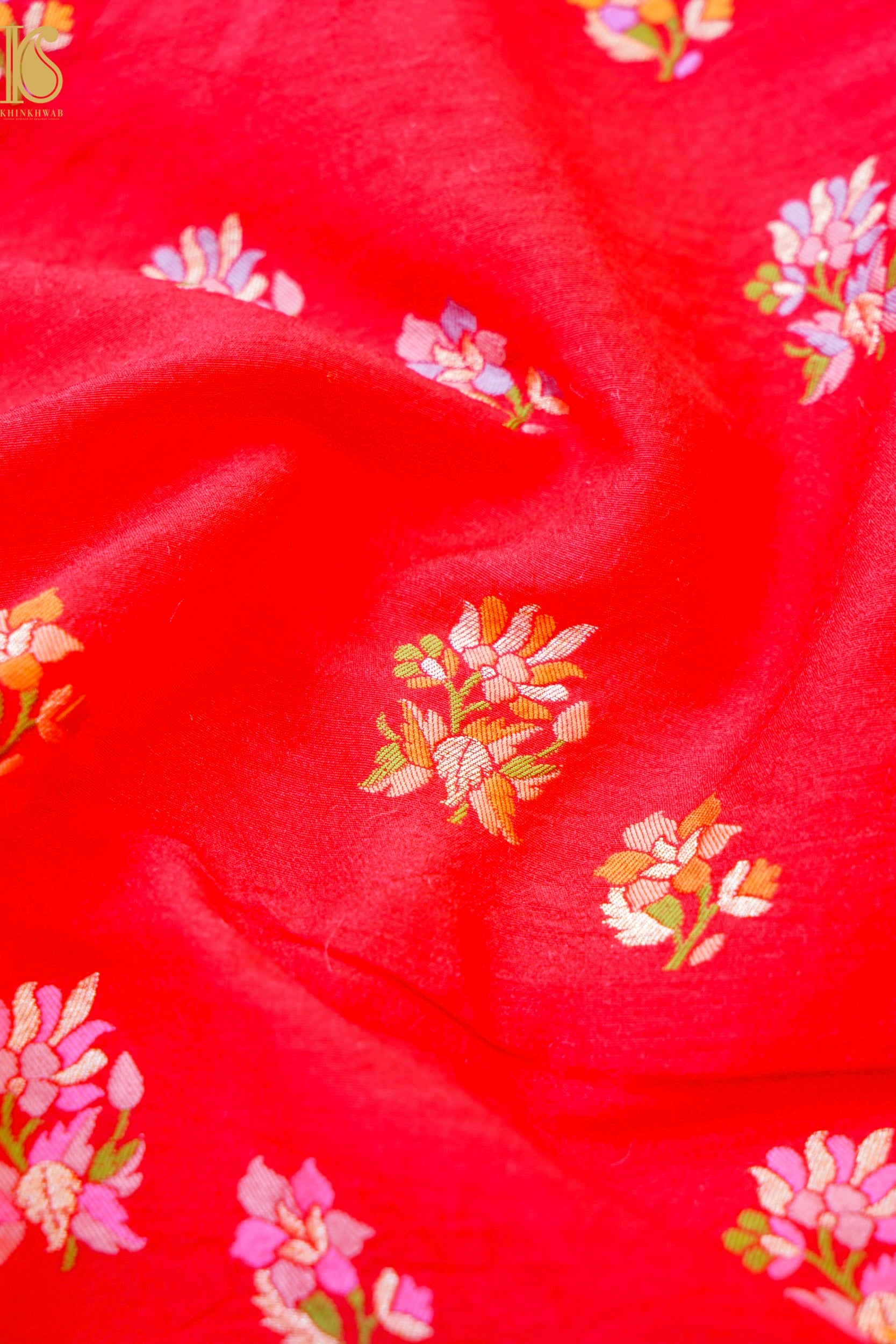 Pure Moonga Silk Handloom Banarasi Fabric