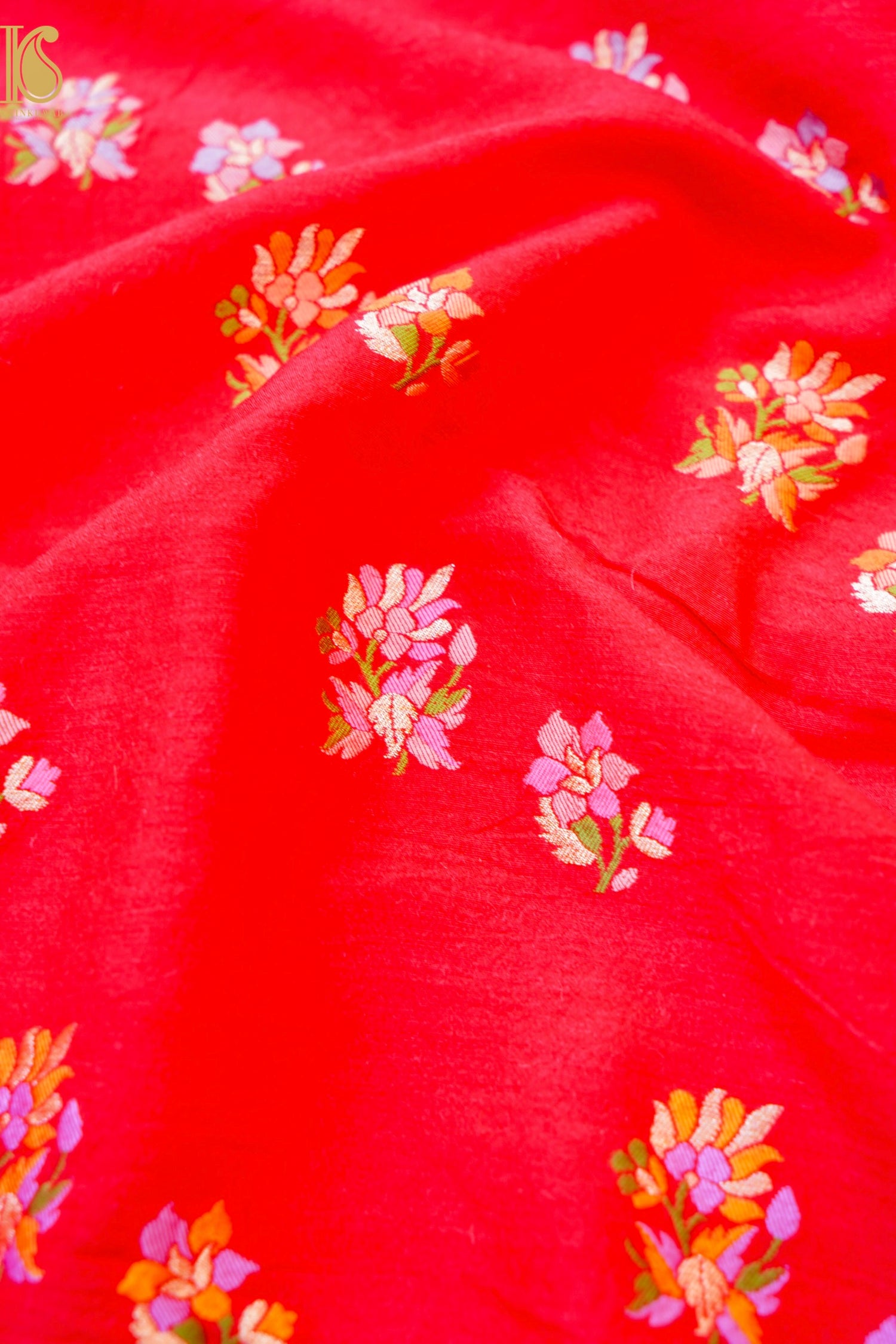 Pure Moonga Silk Handloom Banarasi Fabric