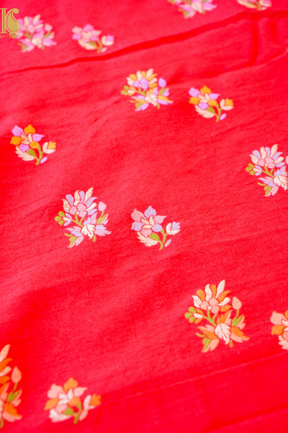 Pure Moonga Silk Handloom Banarasi Fabric