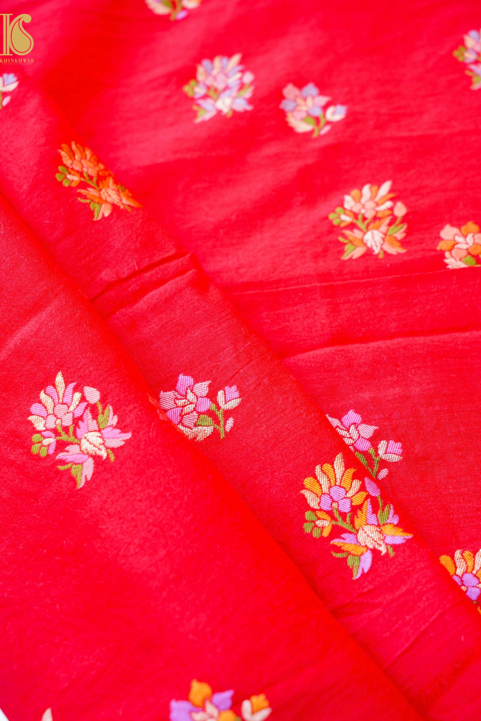 Pure Moonga Silk Handloom Banarasi Fabric