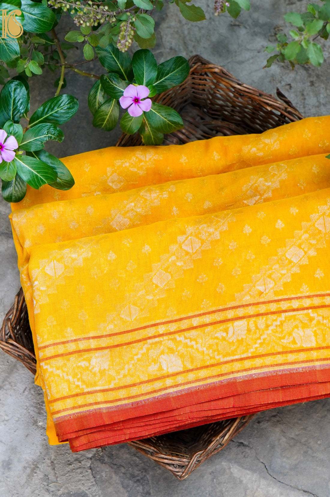 Banarasi Cotton Handloom Jamdani Ektara Saree