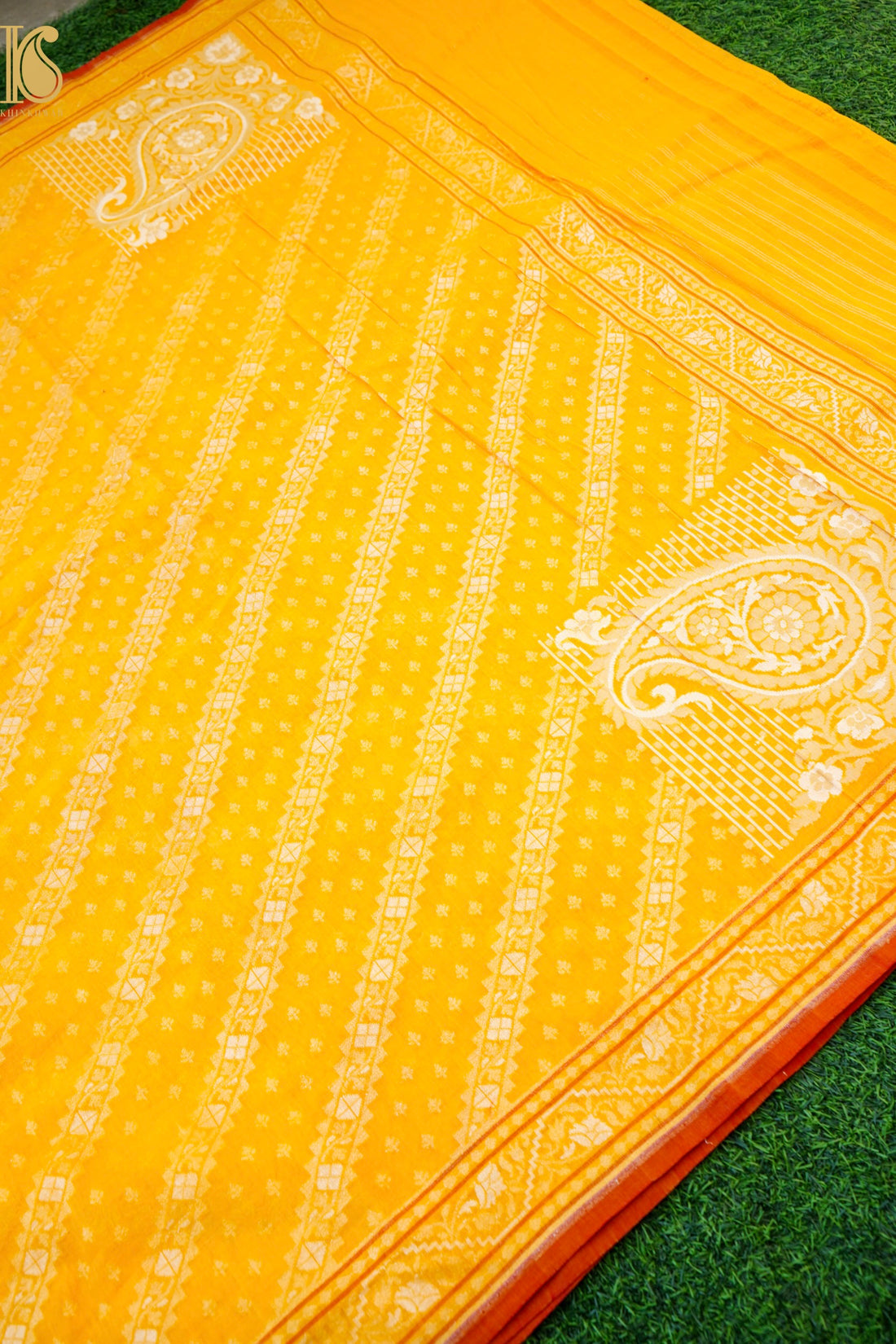 Banarasi Cotton Handloom Jamdani Ektara Saree