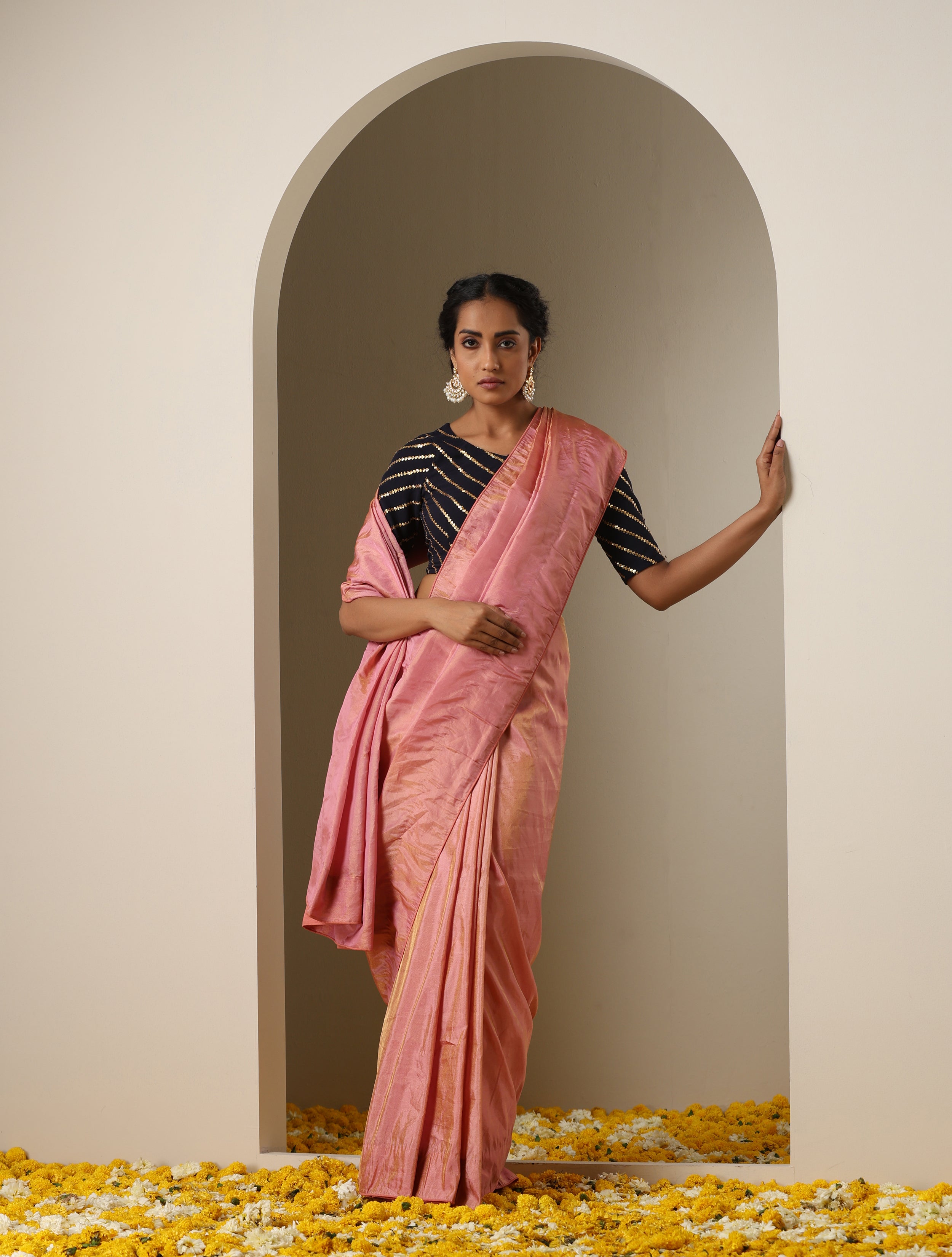 Elegant Blue Semi Banarasi silk saree With NS Plain Border By kiasha |  KIA-SSBS-002 | Cilory.com