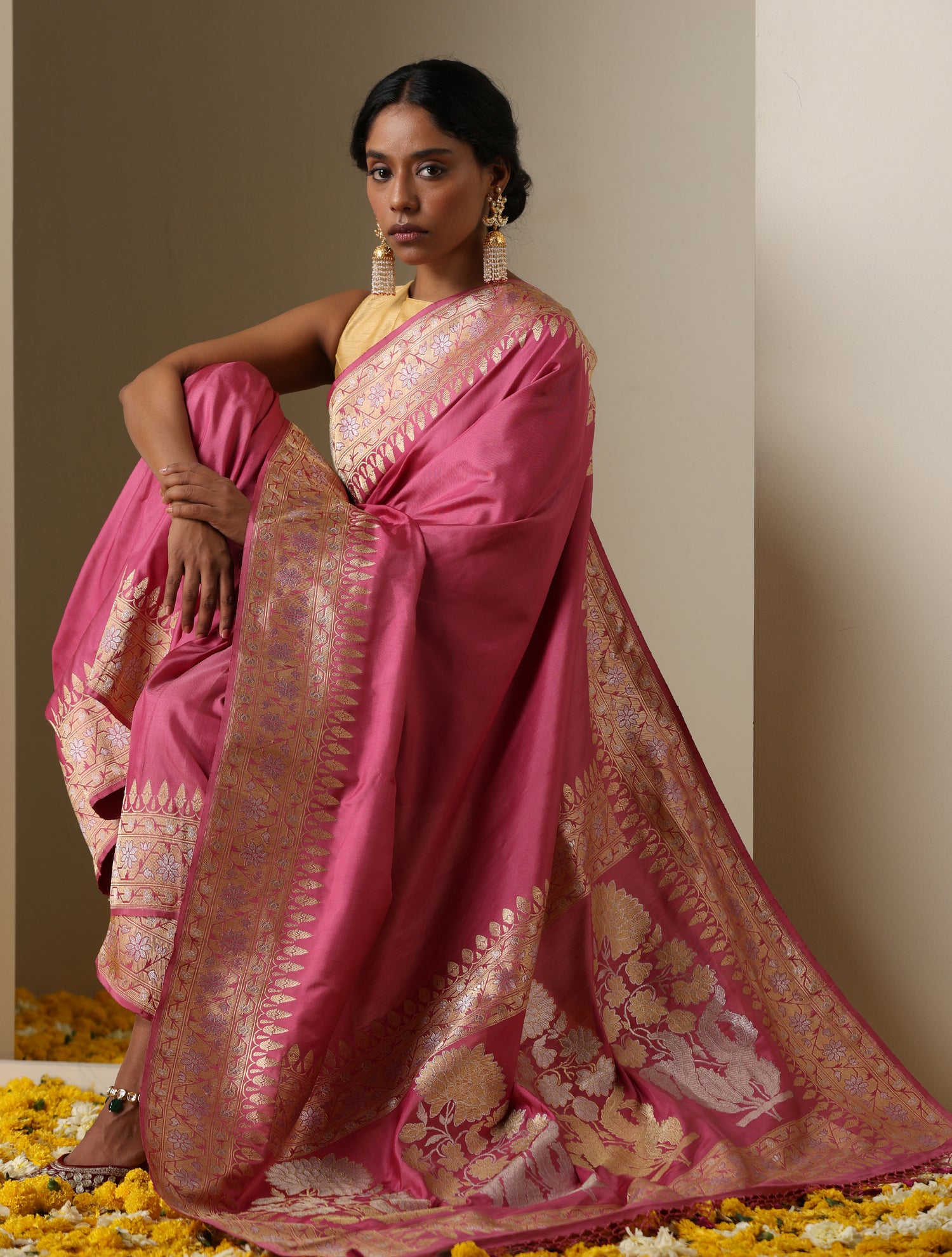 Shop Pure Banarasi Uppada Silk Sarees Online at Best price Tagged Red -  Sacred Weaves