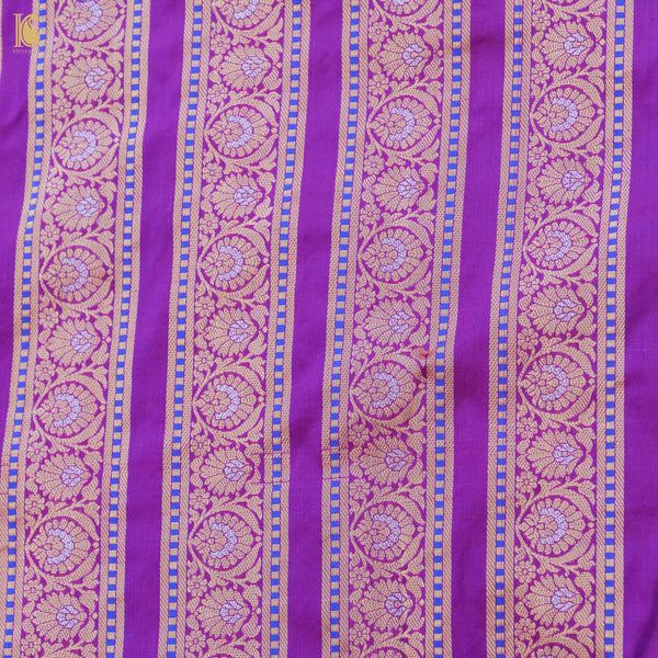 Handloom Katan Silk Pink Banarasi Kalidar Shikargah Lehenga